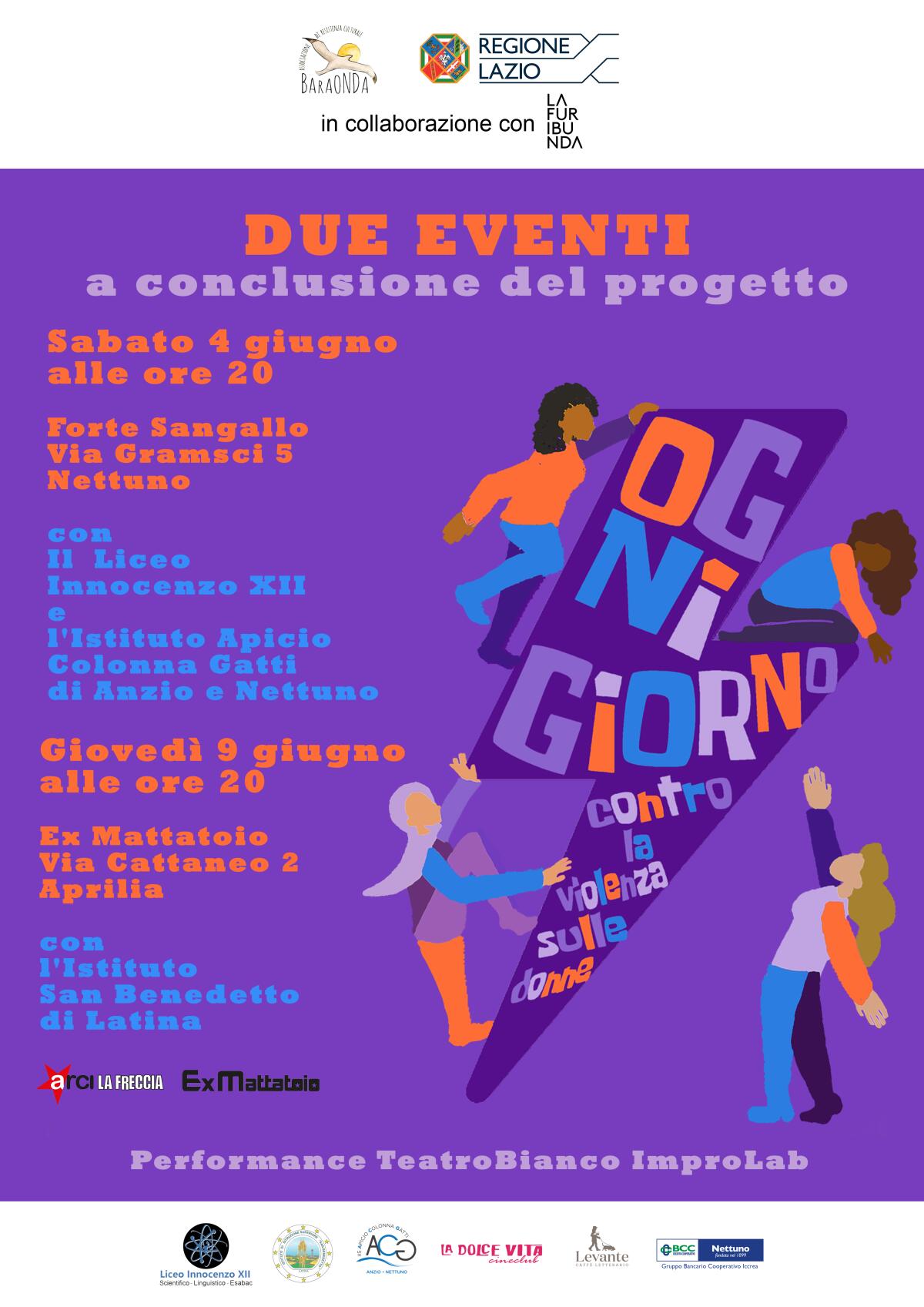 Questa sera ad Aprilia la chiusura del progetto “Ogni giorno. Contro la violenza sulle donne”. - 