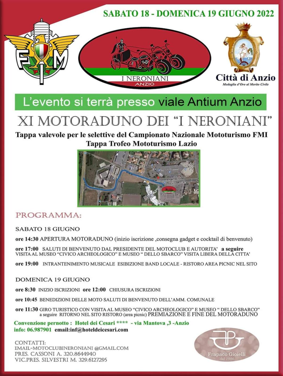 Questo fine settimana ad Anzio l’'undicesima edizione del “Motoraduno” dell’associazione “I Neroniani”. - 