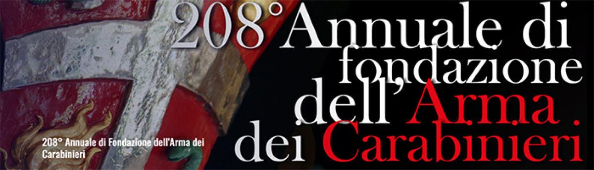 208° anniversario della fondazione dell'Arma dei Carabinieri: oggi una cerimonia anche a Latina. - 