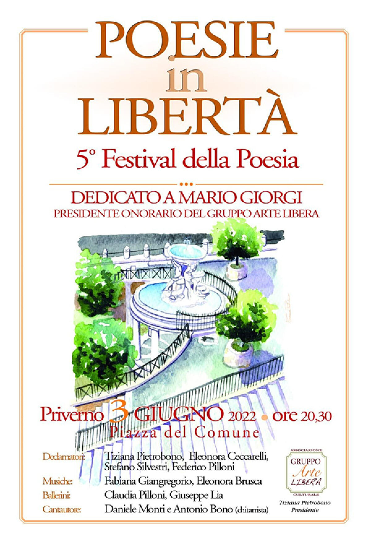 Priverno - Poesie in vernacolo, musica e danza per la sera di venerdì 3 giugno - 