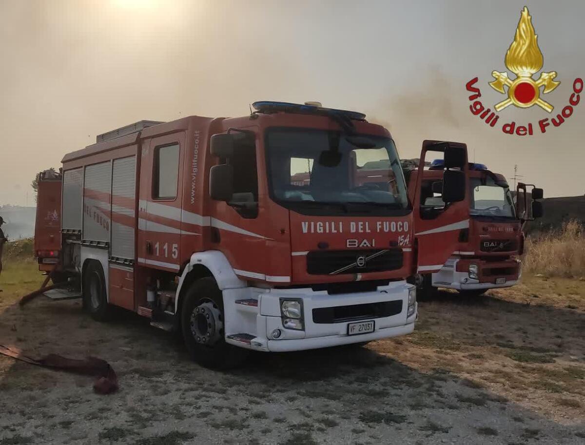 Incendi di sterpaglie boschi e colture: ieri 50 interventi dei vigili del fuoco in tutta la provincia di Roma. Fiamme anche ad Anzio. - 