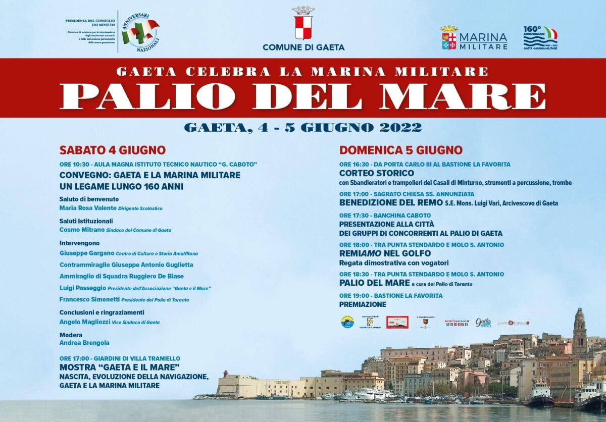 Gaeta - Fine settimana all'insegna del Palio del Mare 2022 - 