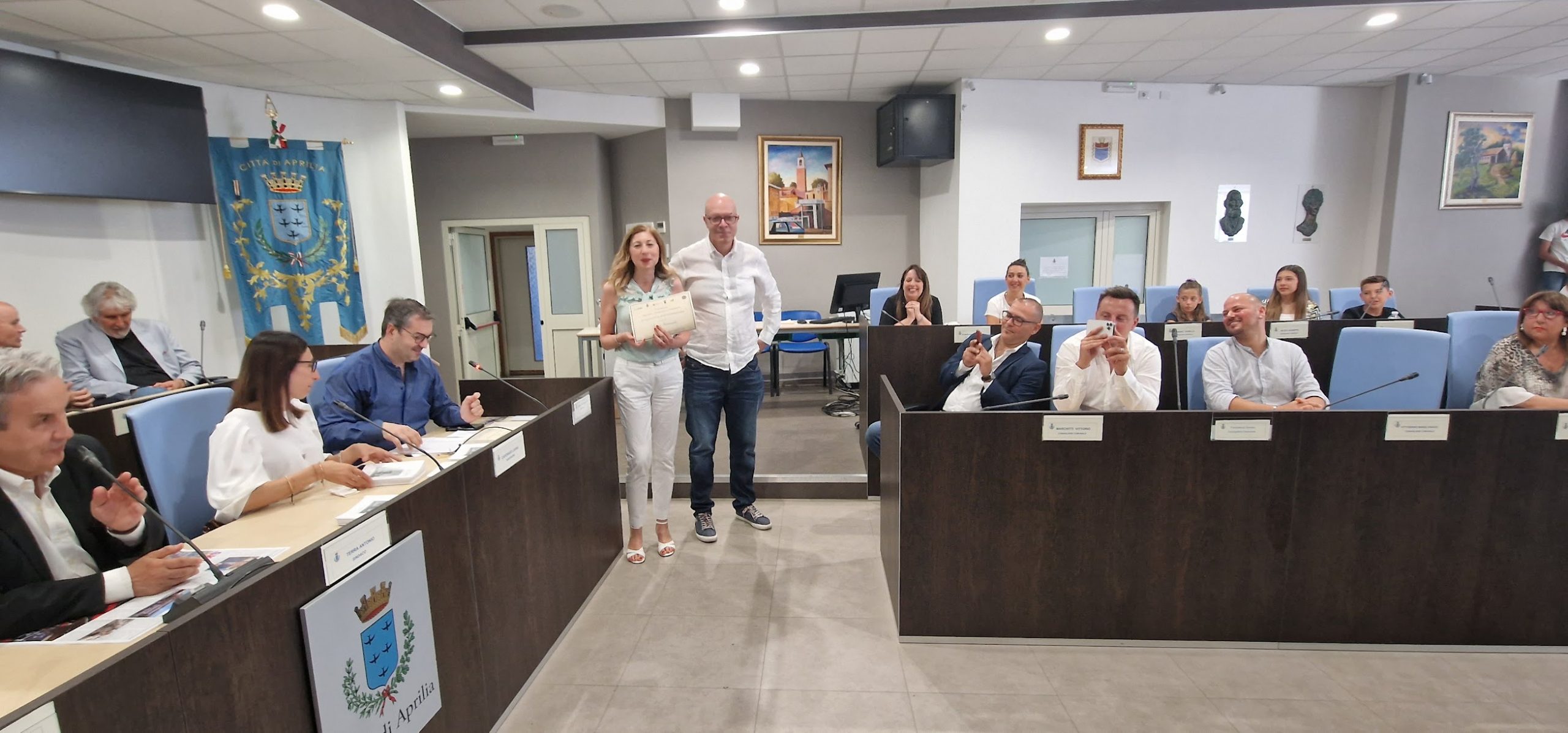 la cerimonia del “Premio Giornalistico Gianfranco Compagno