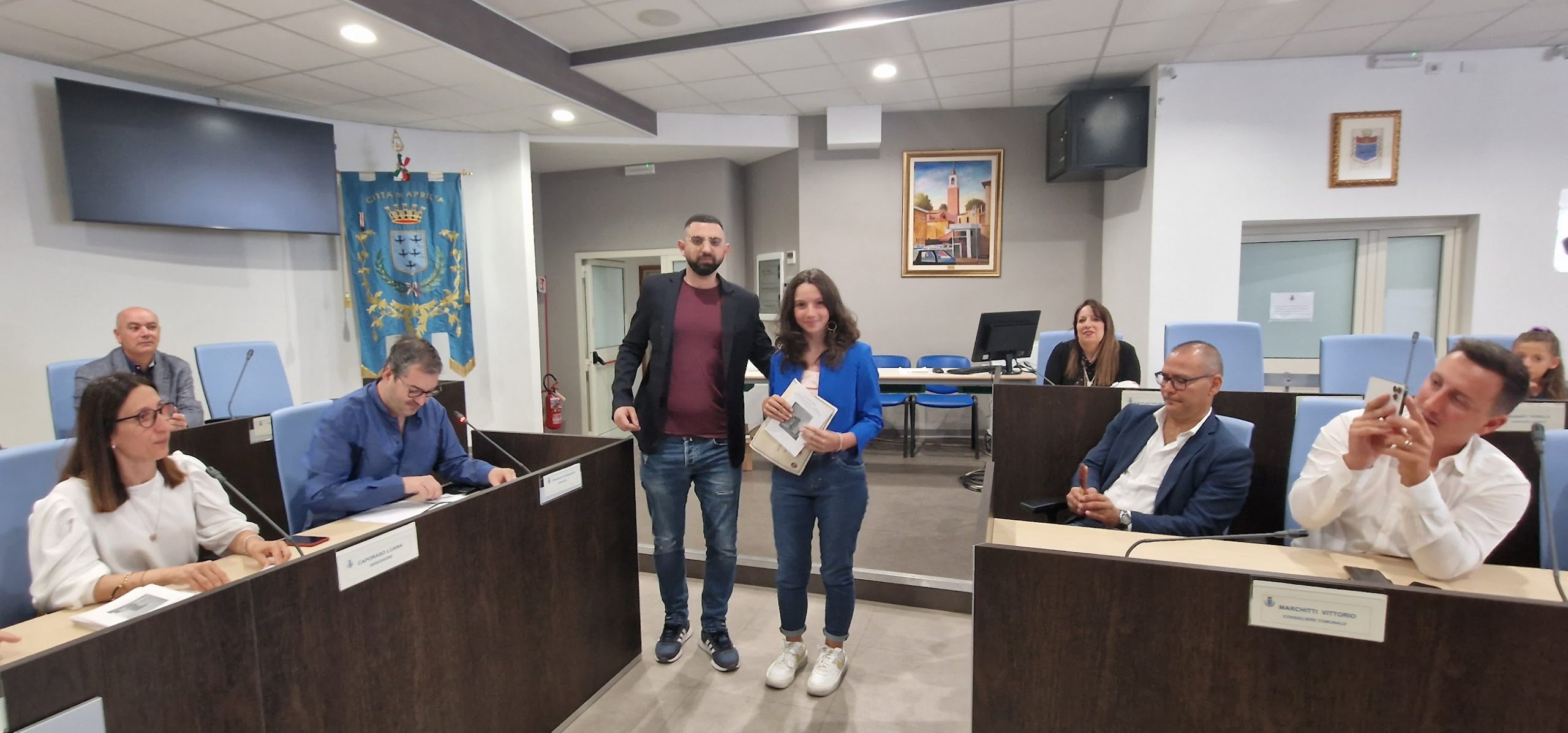 la cerimonia del “Premio Giornalistico Gianfranco Compagno