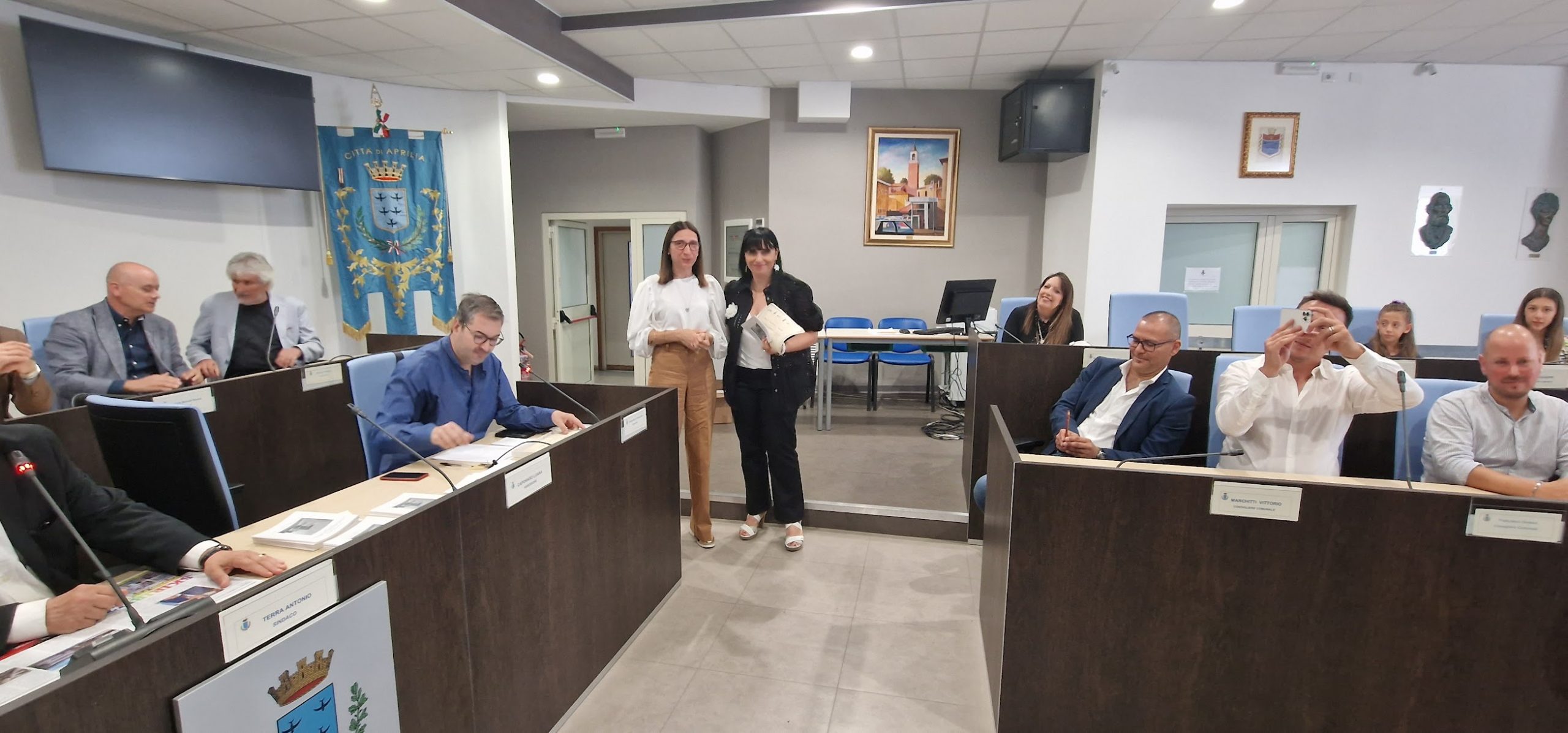 la cerimonia del “Premio Giornalistico Gianfranco Compagno