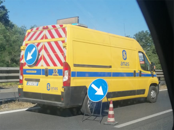 l'incidente sulla Pontina all'altezza di Vallelata, ad Aprilia