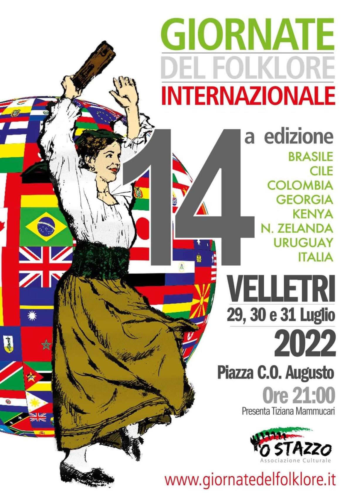 "Giornate del Folklore Internazionale" a Velletri da venerdì 29 a domenica 31 luglio. - 