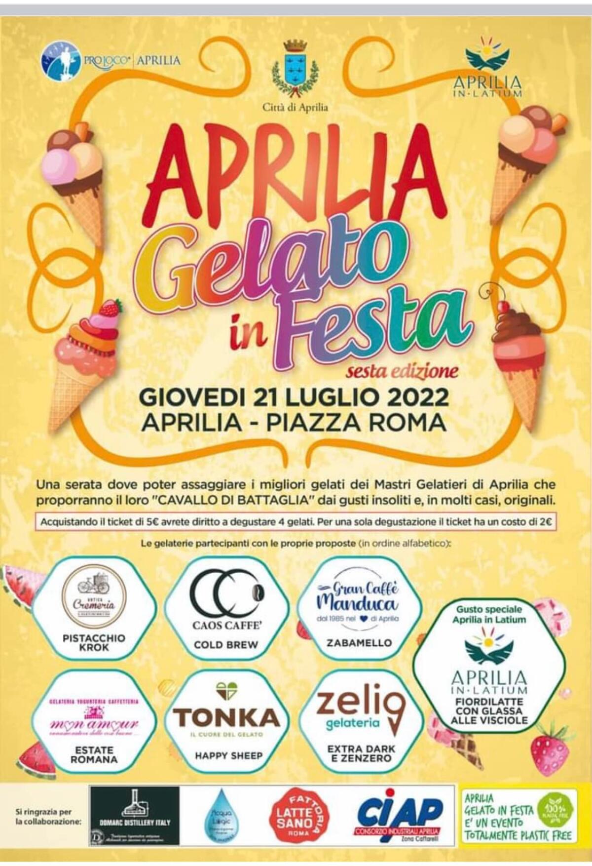 Questo giovedì 21 Luglio nuovo Shopping Day ad Aprilia, con l’evento “Gelato in Festa” e musica dal vivo. - 