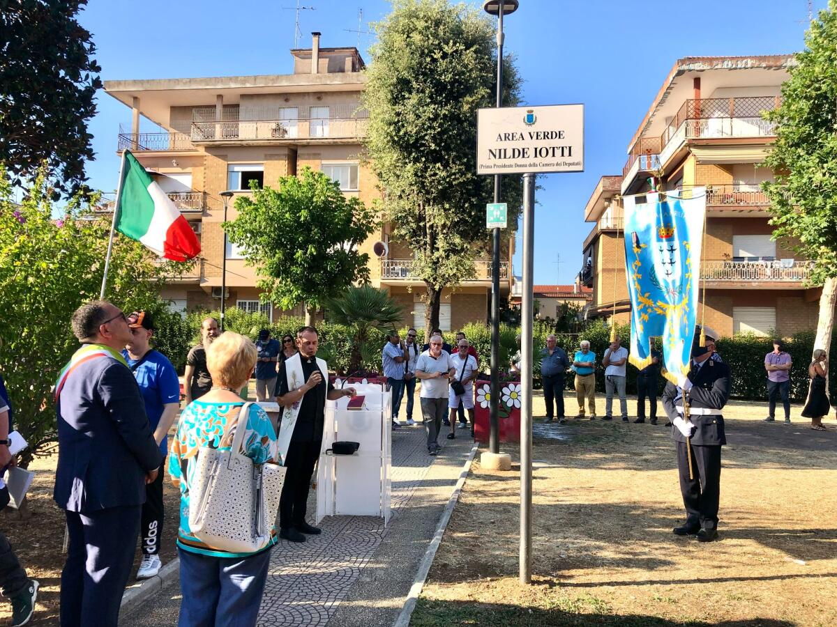 Aprilia - Inaugurato il Parco Nilde Iotti. La memoria importante di una donna che ha contribuito alla costruzione della nostra Repubblica - 