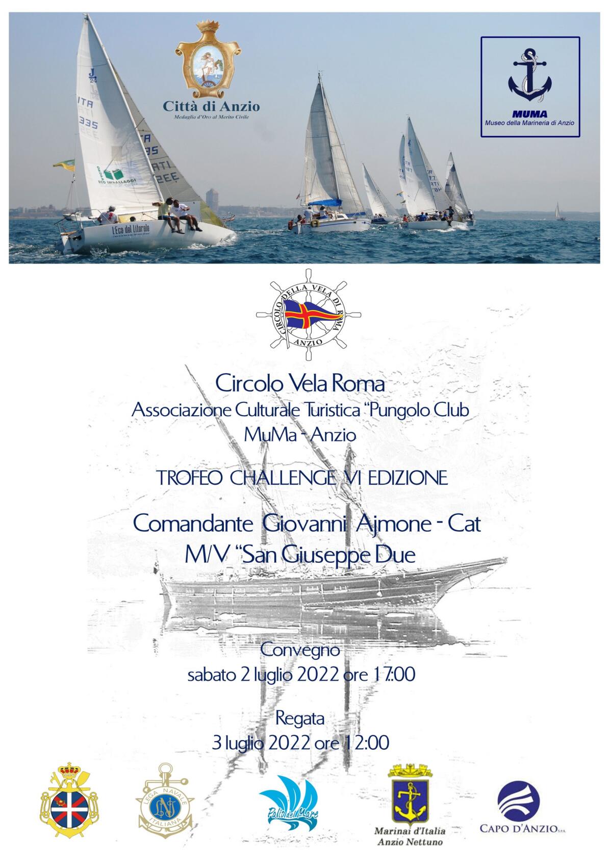 Questo fine settimana ad Anzio la VI edizione della Regata  Trofeo Challenge dedicata al navigatore Giovanni Ajmone-Cat. - 
