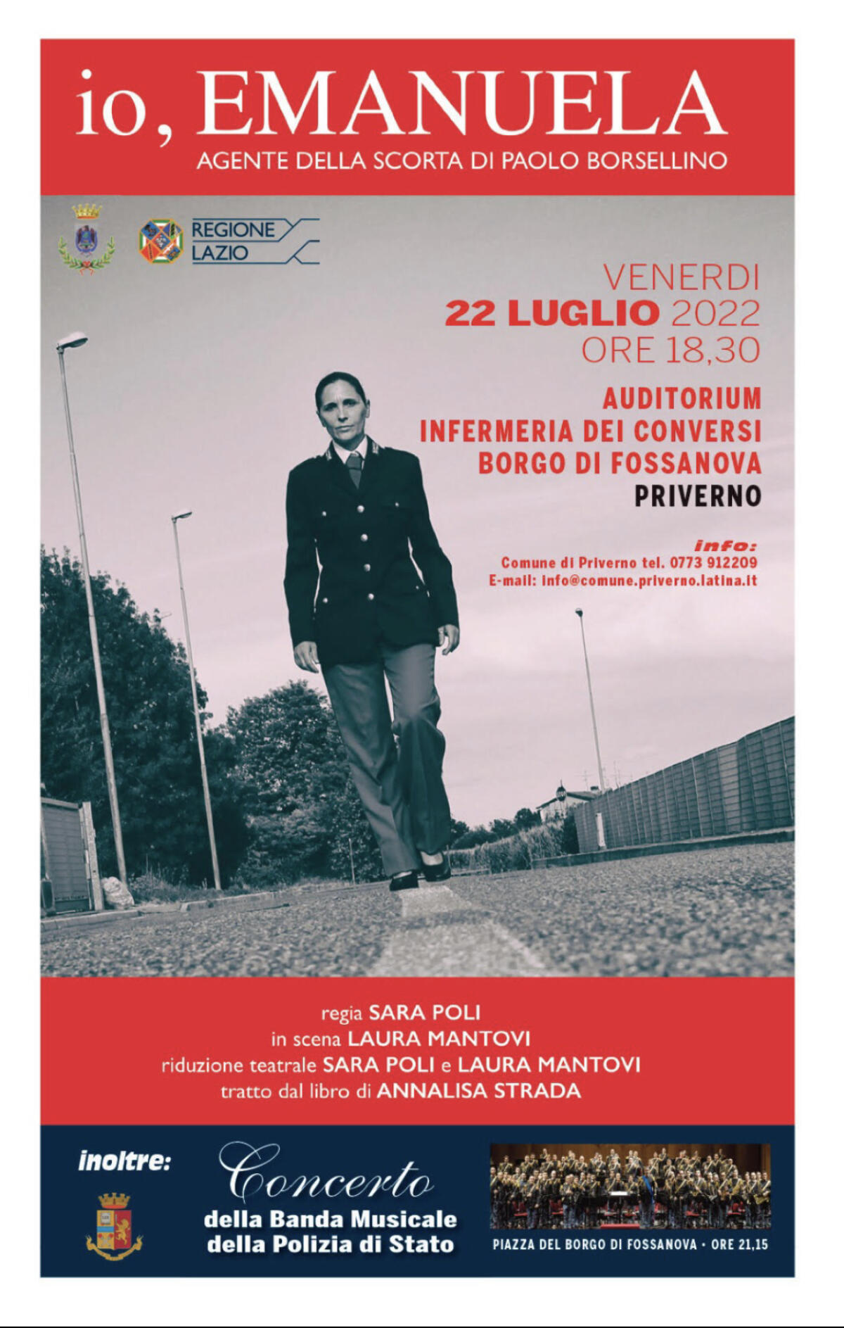 Fossanova - Un giorno di ricordi e di musica. L'agente Emanuela Loi, l'orrore delle Foibe e la Banda Musicale della Polizia di Stato - 