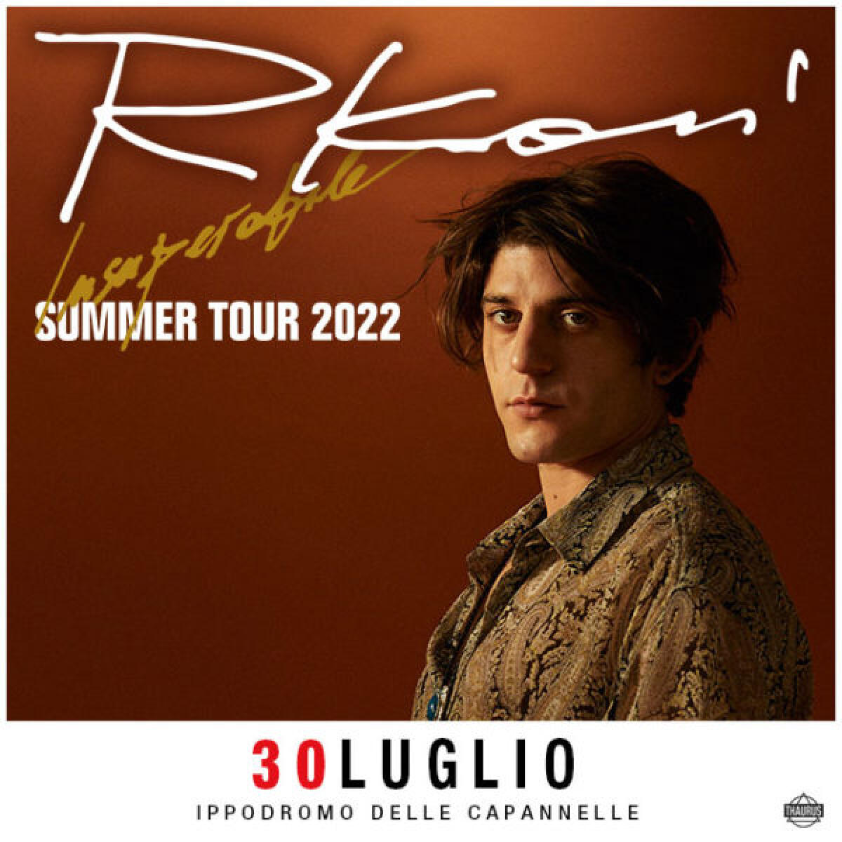 Cala il ripario sulla rassegna “Rock in Roma”: questa sera all’Ippodromo delle Capannelle arriva Rkomi! - 