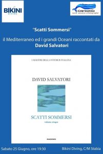 La locandina di una delle presentazioni di Scatti sommersi