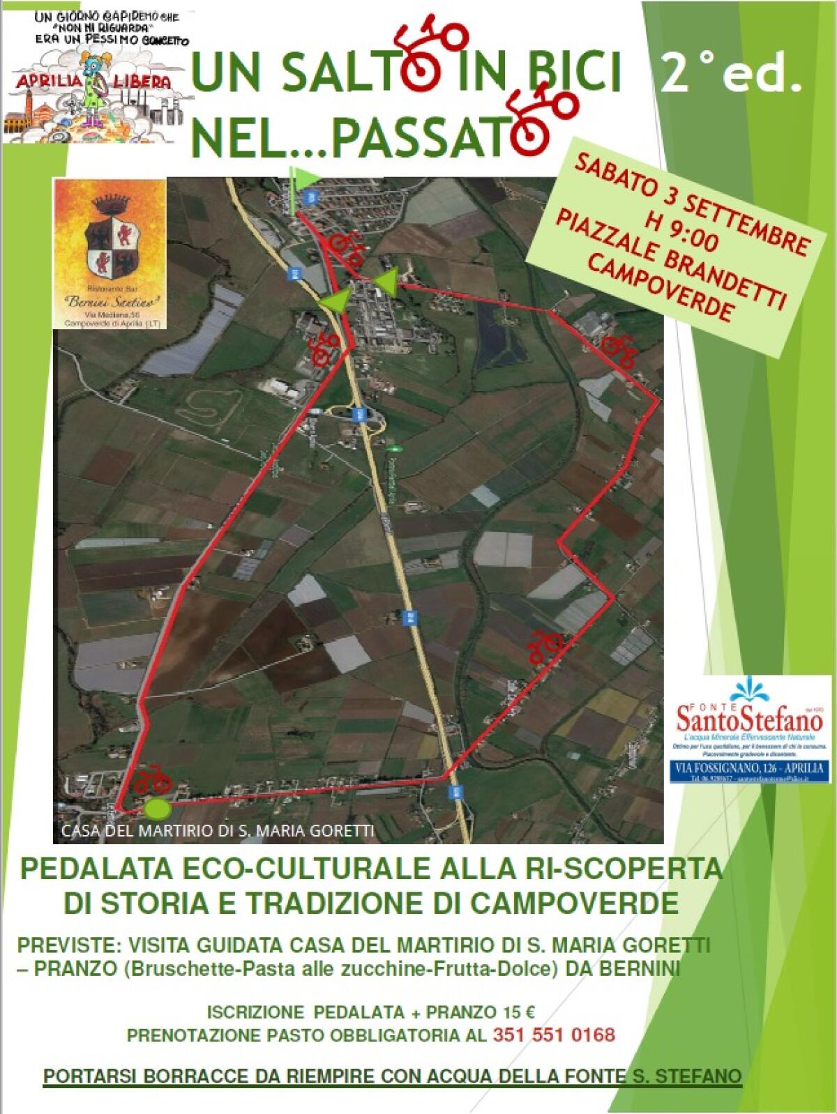 Pedalando un sabato mattina a Campoverde. Storia e tradizioni per questo sabato 3 settembre - 