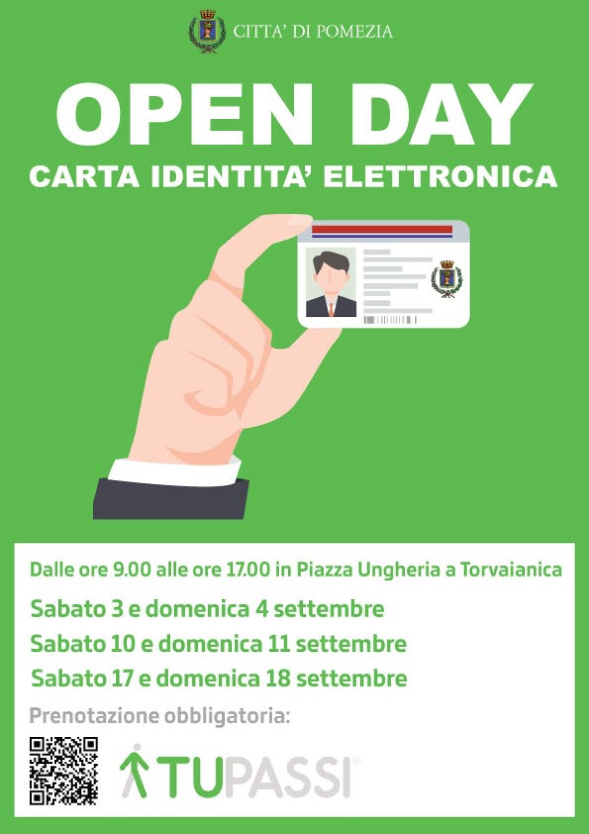Open day a Torvaianica per la Carta d’Identità Elettronica: anagrafe aperta per i primi 3 week end di Settembre. - 
