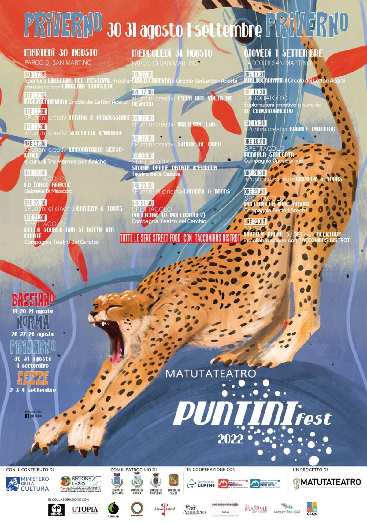 “Puntini Fest”: il festival dei bambini organizzato da Matutateatro da oggi al 1° Settembre fa tappa a Priverno. - 