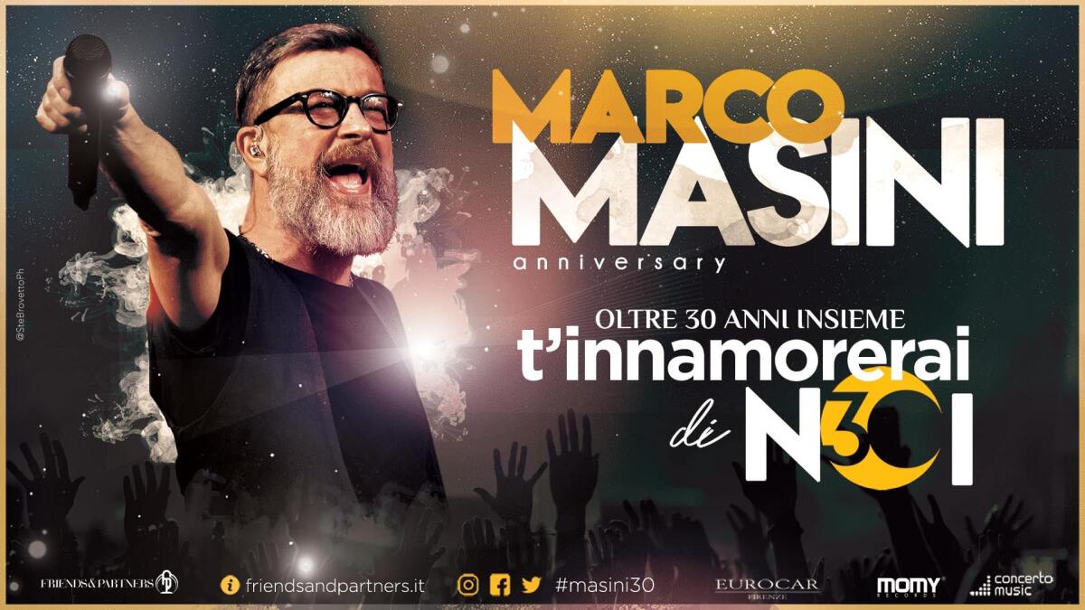 Sabato 3 Settembre Marco Masini in concerto al Teatro Romano di Ostia Antica. Ascolta Studio 93 e vinci i biglietti! - 