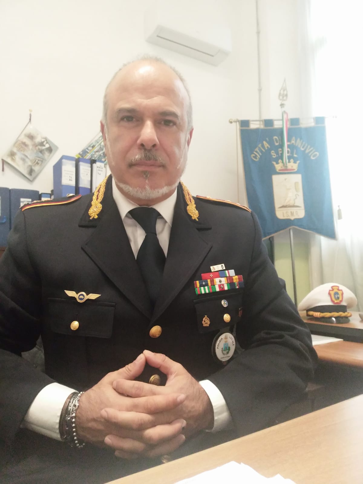 Il Comandante della Polizia Locale di Lanuvio, Sergio Ierace