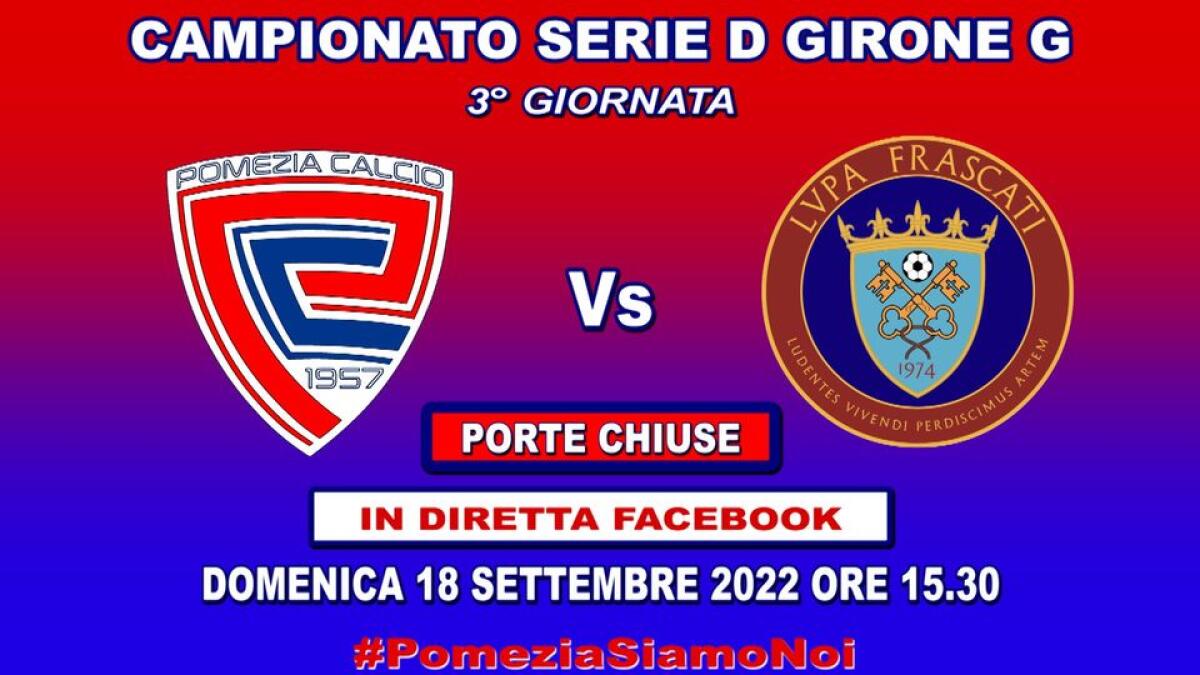Diretta Facebook per Pomezia Calcio - Lupa Frascati - 