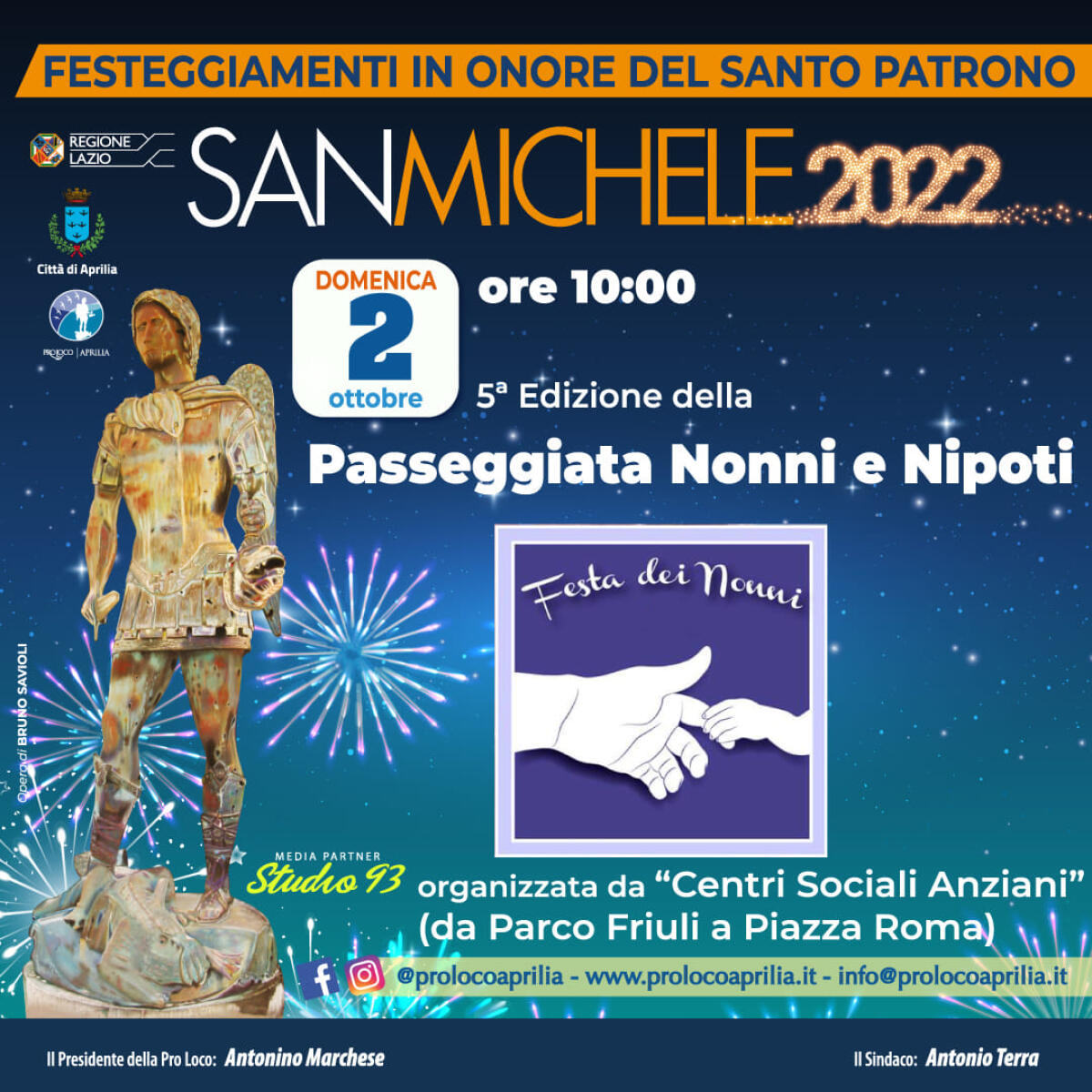 Questa domenica 2 ottobre, Festa dei Nonni, ad Aprilia la quinta edizione della passeggiata “Nonni e Nipoti”. - 