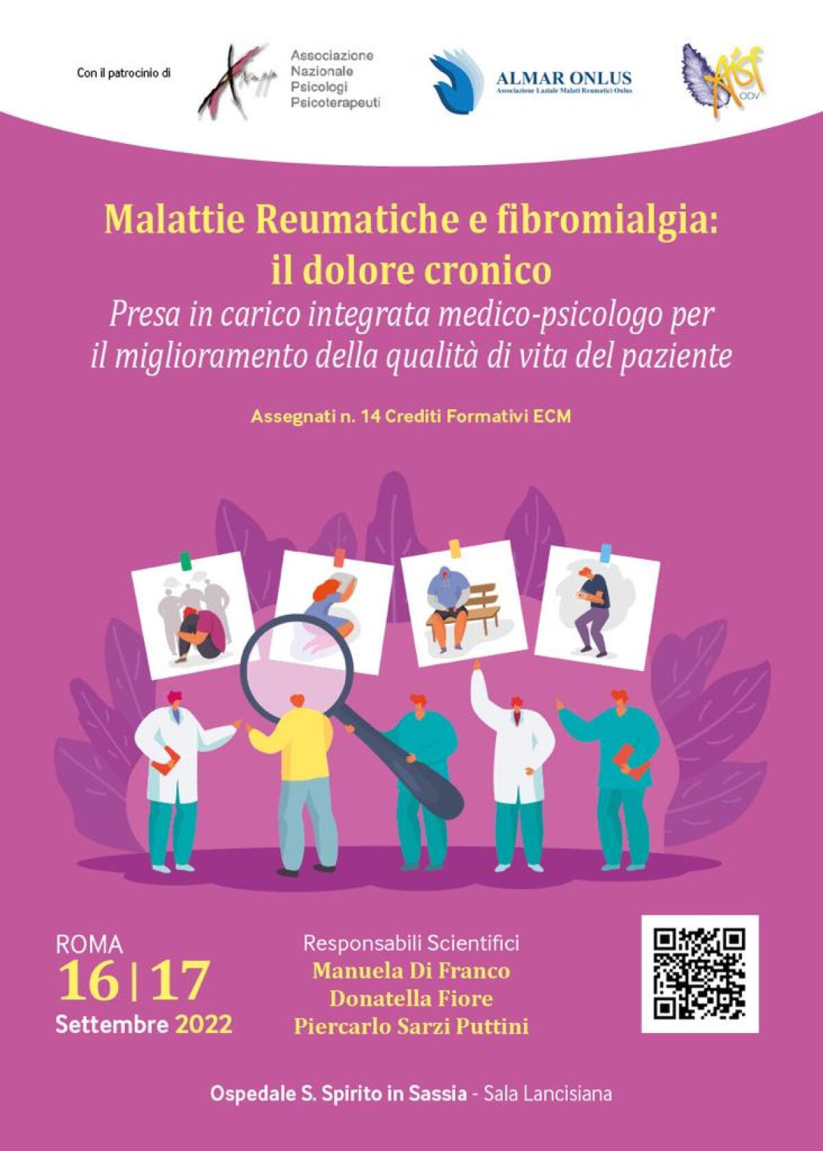 Formazione - Corso gratuito per psicologi e psicoterapeuti sul paziente reumatico o con fibromialgia - 