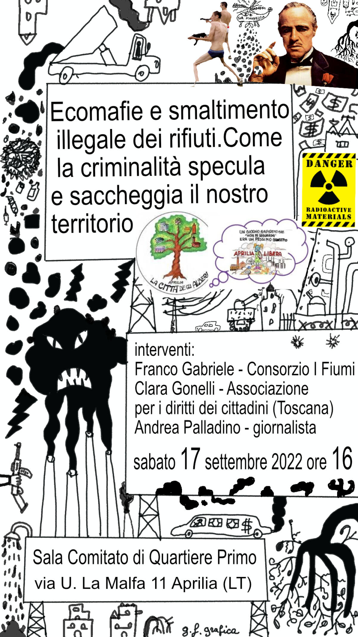 “Ecomafie e smaltimento illegale dei rifiuti”. Sabato 17 Settembre l’assemblea di Aprilia Libera e de La Città degli Alberi. - 