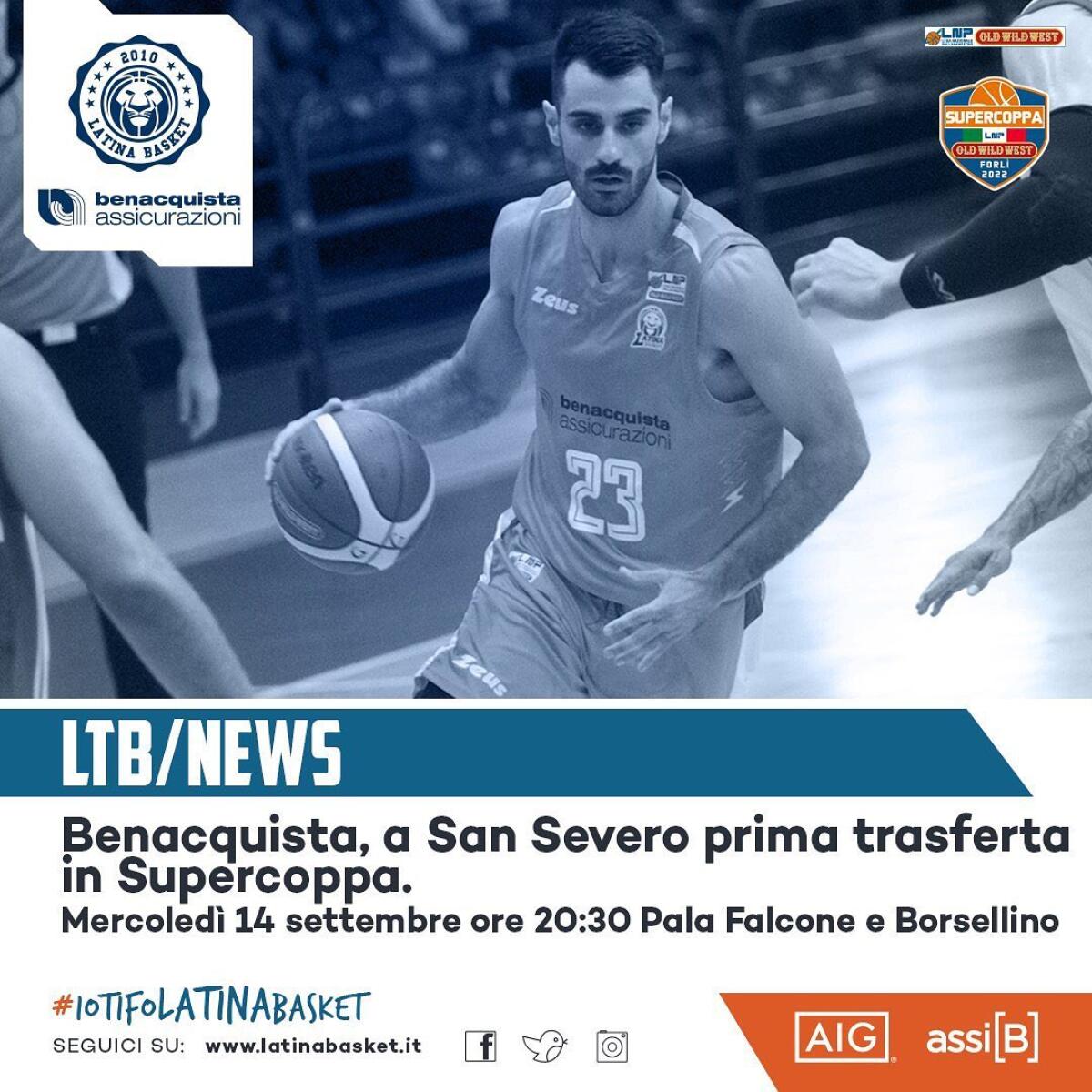 Basket Supercoppa A2, Girone Azzurro: questa sera Latina affronta l’Allianz San Severo. - 