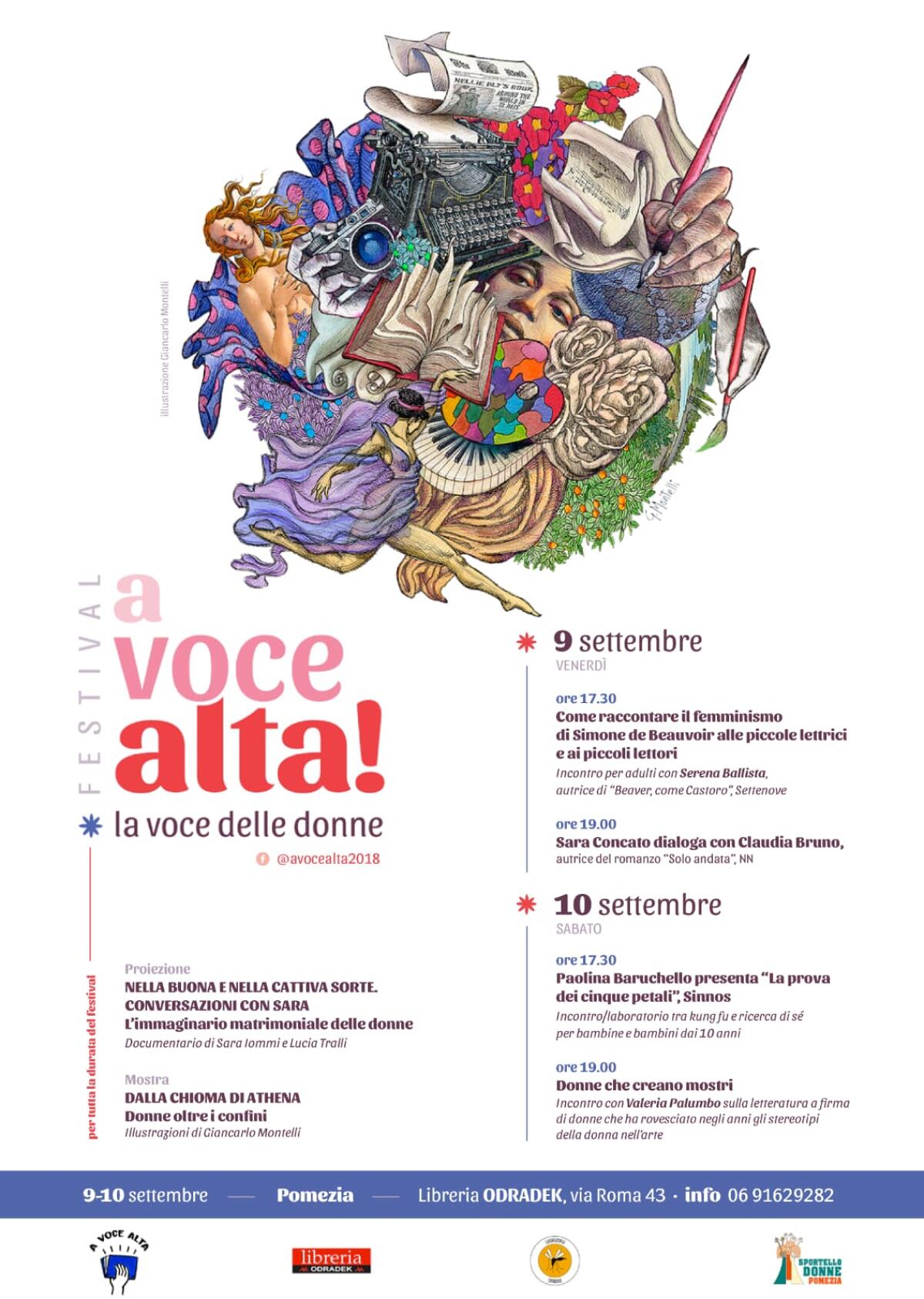 “A voce alta! La voce delle Donne”: a Pomezia questo fine settimana il primo festival letterario interamente dedicato alle donne. - 