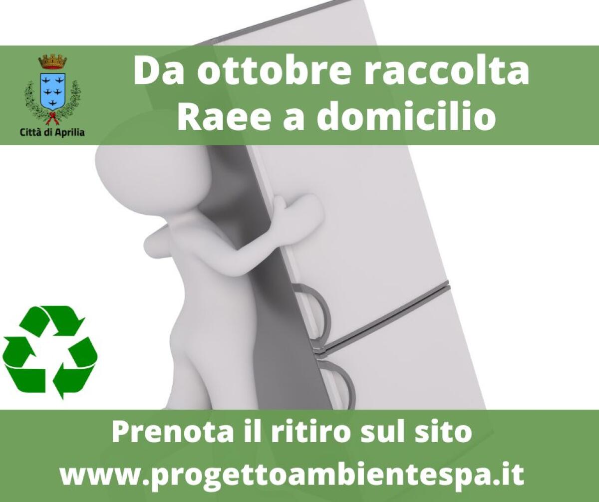 Dal primo Ottobre ad Aprilia parte, in via sperimentale, il servizio di raccolta domiciliare anche per i rifiuti elettronici di grandi dimensioni. - 