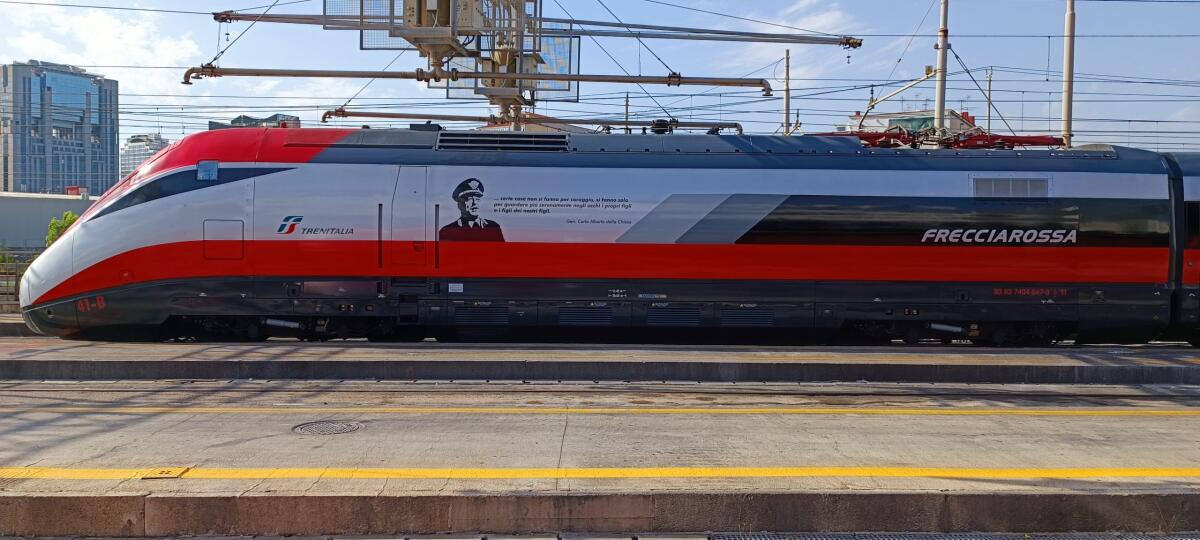 Da Torino a Reggio Calabria: fino a 31 ottobre un Frecciarossa dedicato a Carlo Alberto dalla Chiesa - 