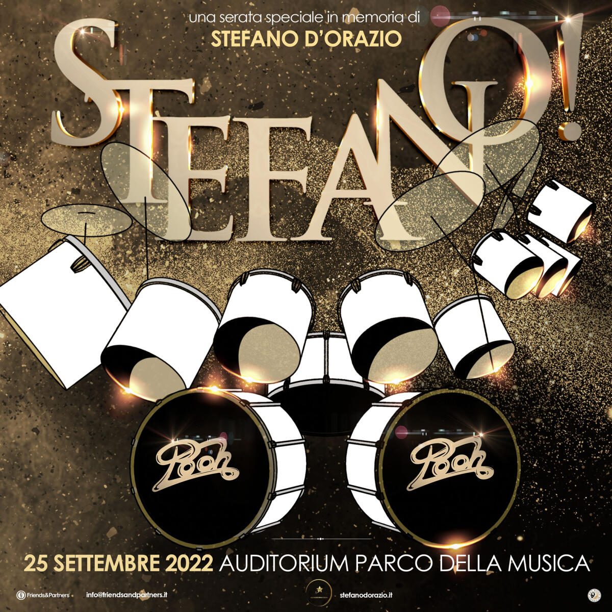Questa domenica 25 settembre a Roma l’evento “Stefano!”,  dedicato a Stefano D’Orazio dei Pooh. Fiorello super ospite della serata! - 