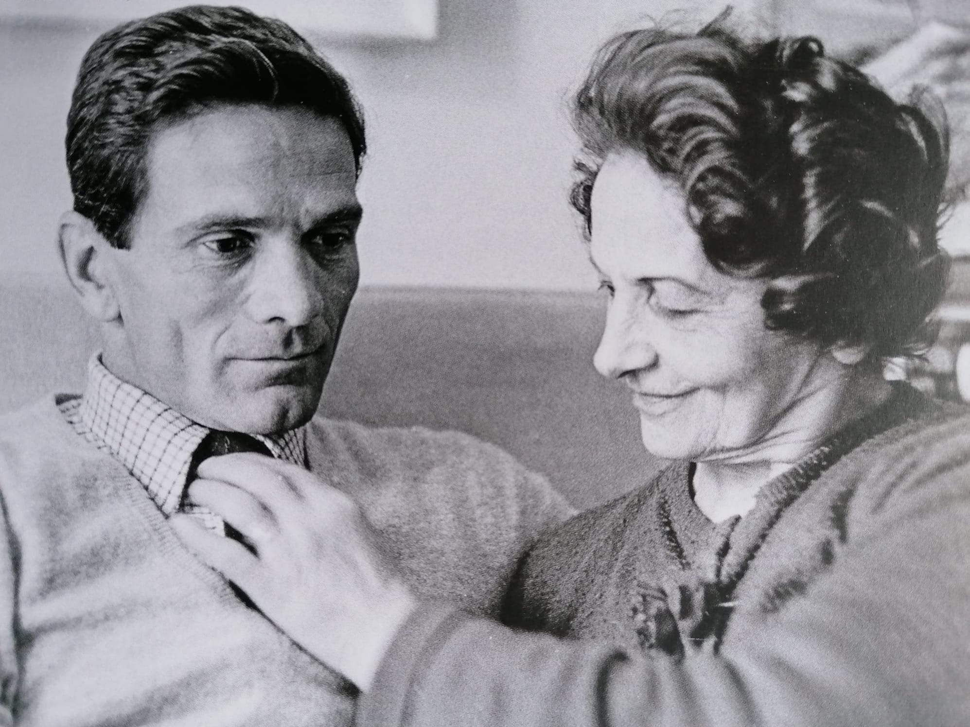 Pasolini con la madre