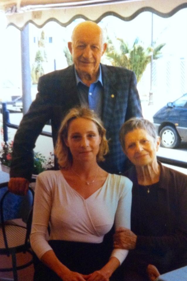 Gioia Bartali con i nonni