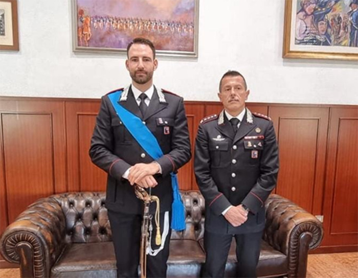 il Tenente Alessandro Tolo ed il Colonnello Lorenzo D'Aloia