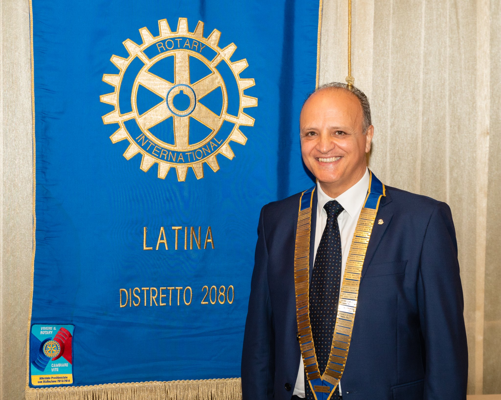 Il Presidente del Rotary Club Latina Prof Antonio Currà