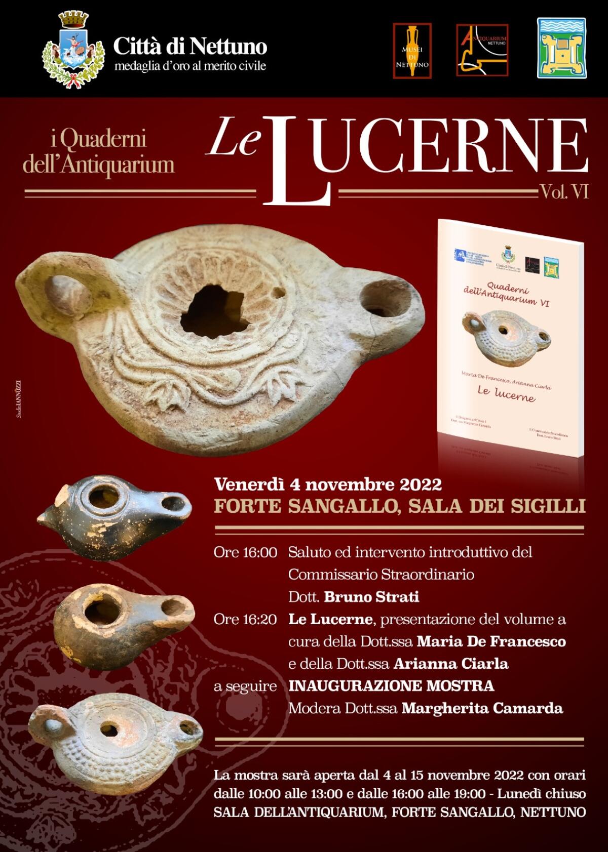 Nettuno - La storia raccontata dalle lucerne nel VI volume  dei Quaderni dell’Antiquarium - 