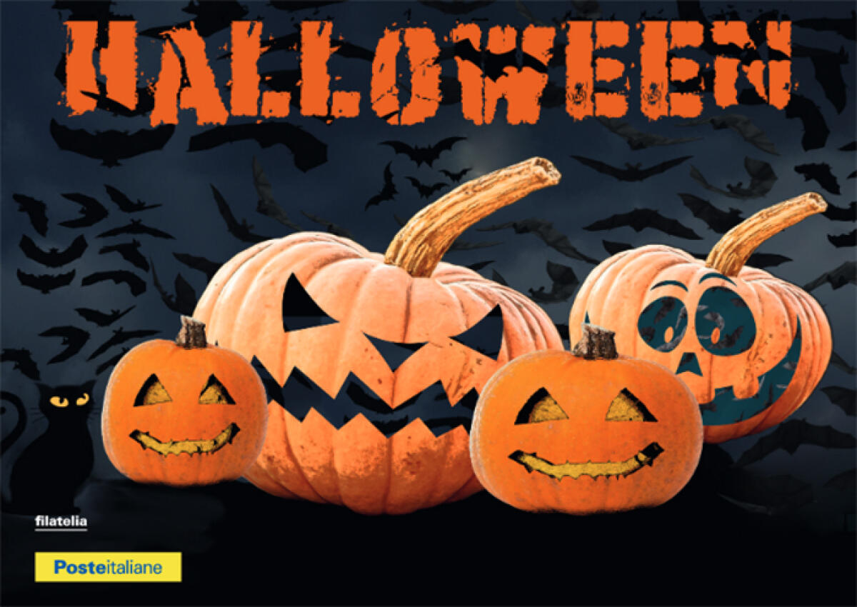 Anche in provincia di Latina, solo per oggi, la cartolina di Poste Italiane  per la festa di Halloween. - 