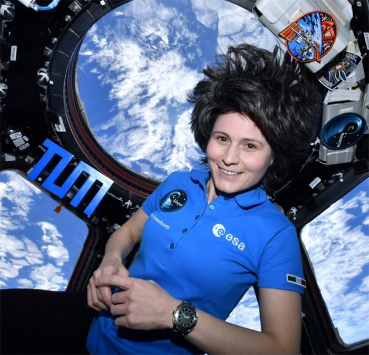 Operazione Minerva, Samantha Cristoforetti saluta la Città di Anzio dalla Stazione Spaziale Internazionale. - 