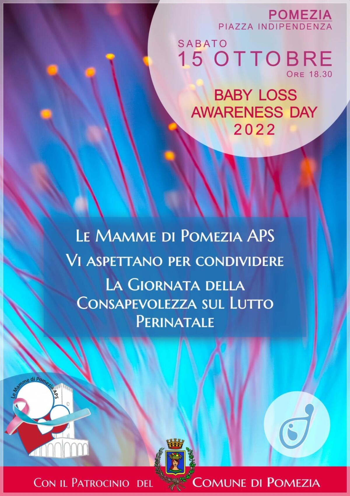 Pomezia per la Giornata Mondiale della consapevolezza sul lutto in gravidanza o dopo la nascita - 