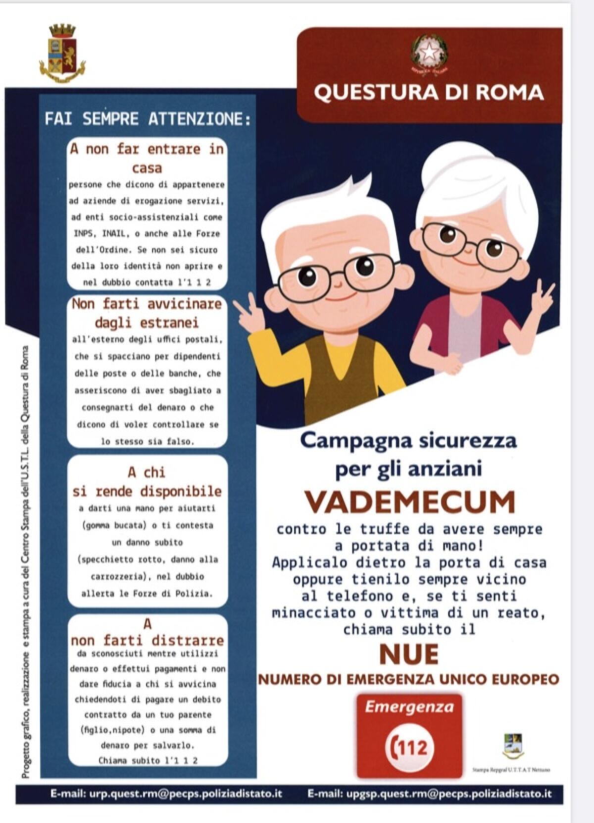 Truffe agli anziani: questo lunedì al Forte Sangallo di Nettuno un incontro organizzato dalla Polizia di Stato. - 