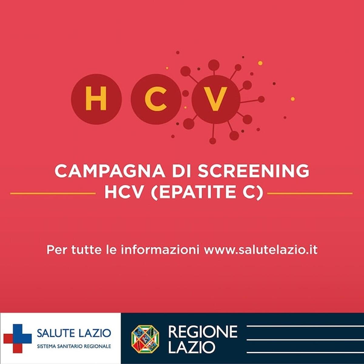 Al via nel Lazio la campagna di screening dell’infezione da HCV (Epatite C). - 
