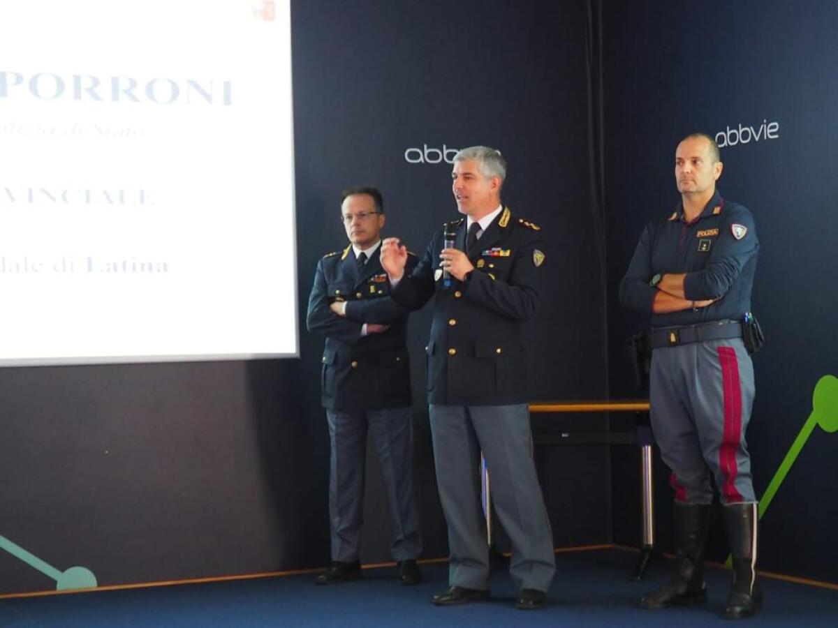 Educazione stradale e rispetto del codice della strada: la Polizia Stradale di Latina incontra i dipendenti dell’Abbvie di Aprilia. - 