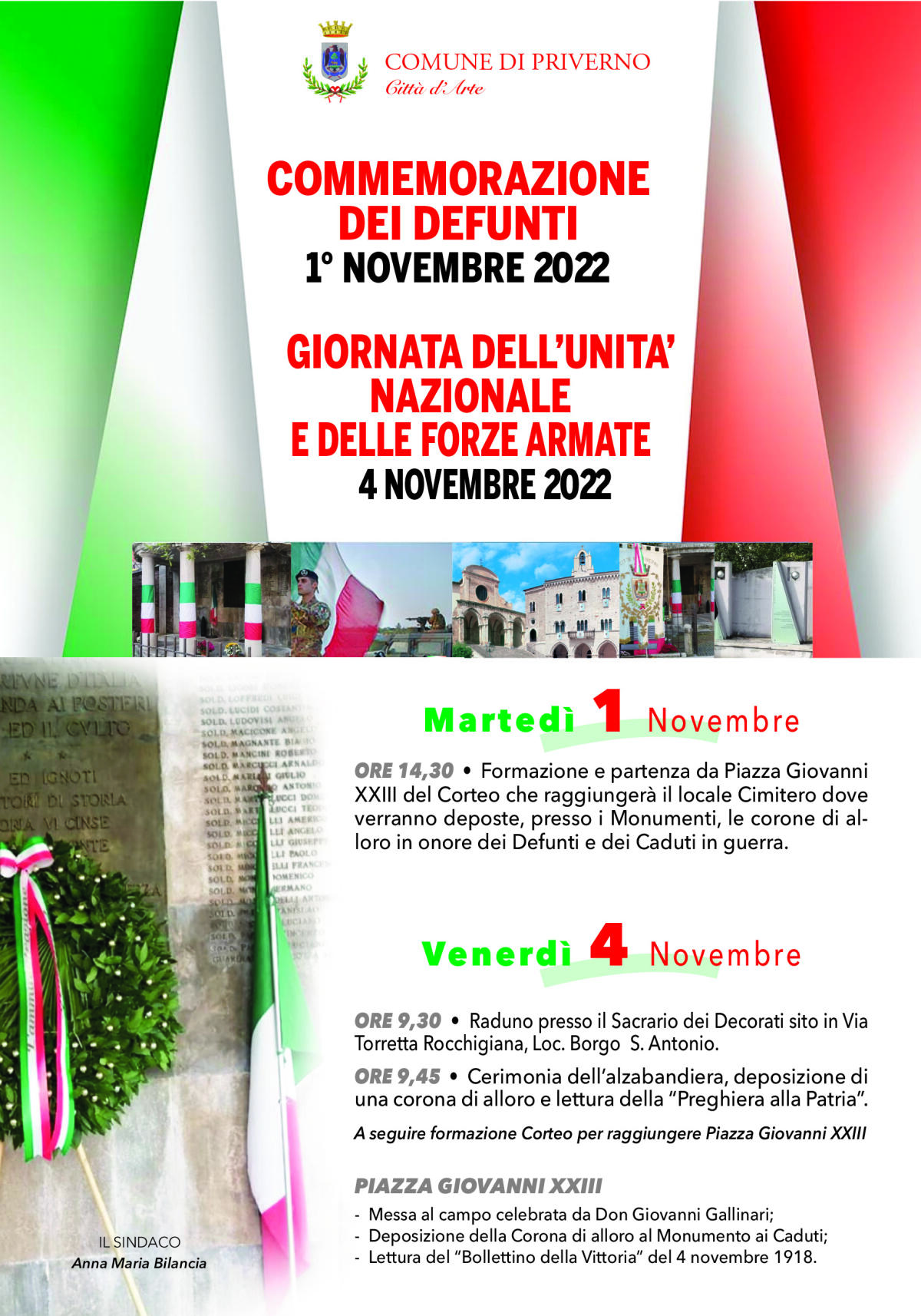 Questo martedì a Priverno un corteo cittadino per la commemorazione dei Defunti. - 