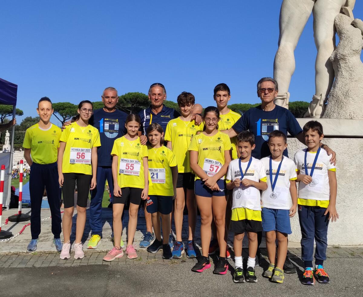 La A.S.D. Runforever Aprilia all’edizione 2022 del “Mennea Day” al Foro Italico di Roma, in memoria di Pietro Mennea. - 