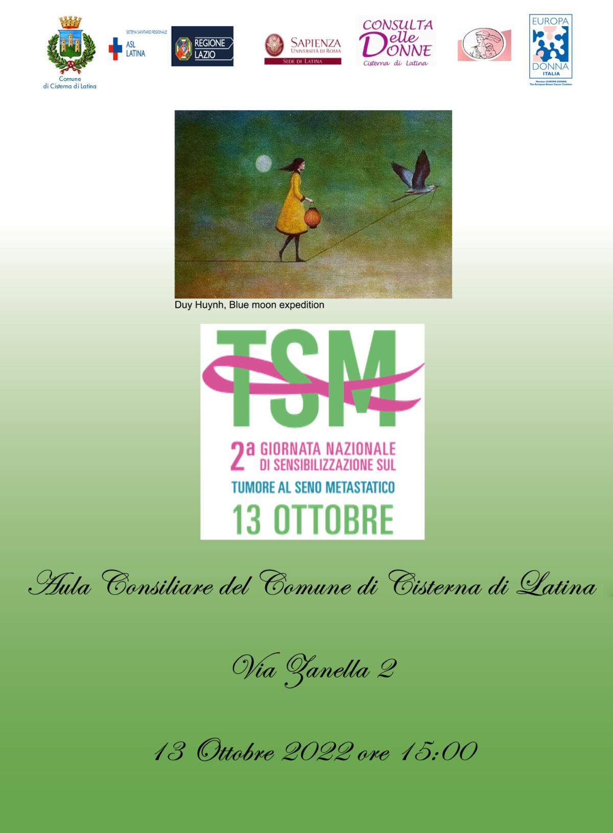 Seconda Giornata Nazionale Tumore Al Seno Metastatico: questo giovedì un incontro a Cisterna. - 