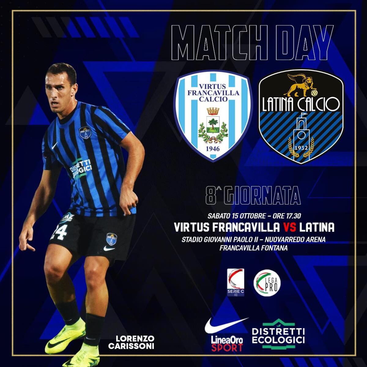 CALCIO – Anticipo in trasferta per il Latina Calcio 1932 - 