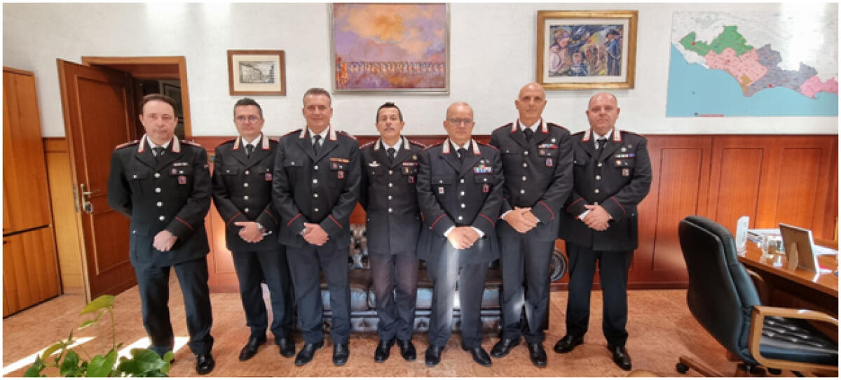 Cerimonia di saluto presso il Comando Provinciale dei Carabinieri di Latina - 