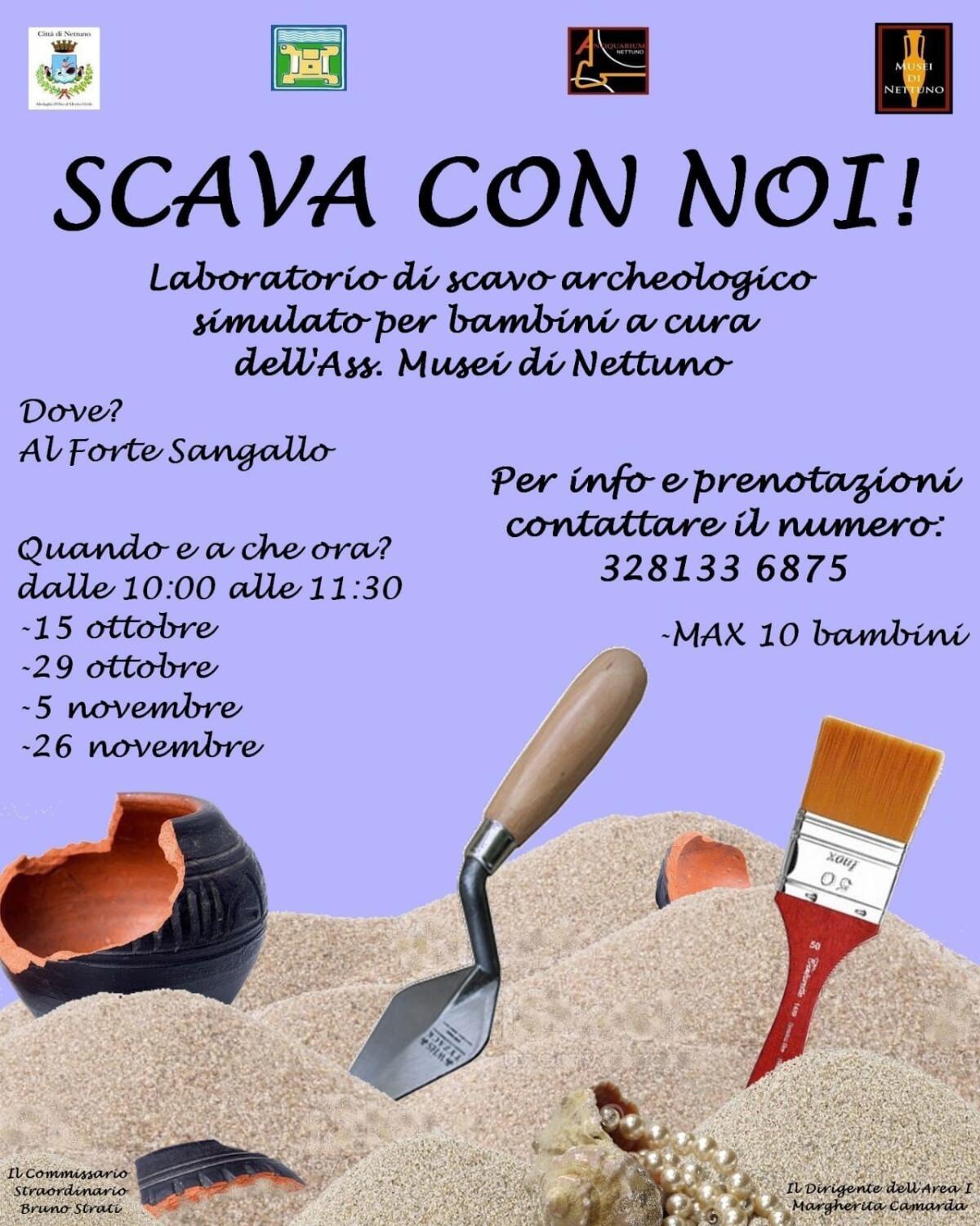 Nettuno - Piccoli archeologi crescono. I laboratori a Forte Sangallo - 