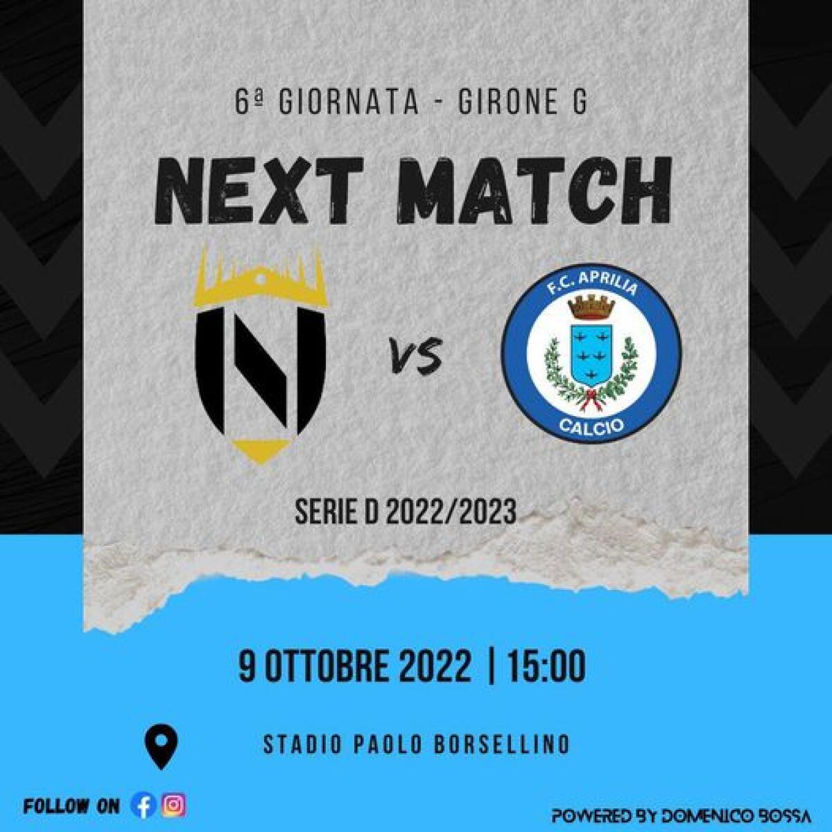 L'Aprilia Calcio sul campo del Nola - 