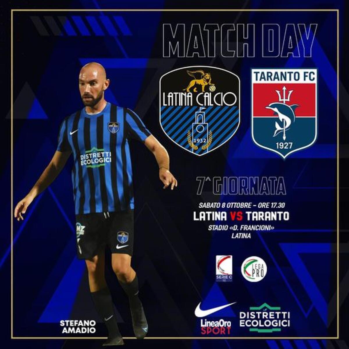 Lega Pro - Il Latina attende il Taranto al Francioni. Fischio di inizio alle 17.30 - 